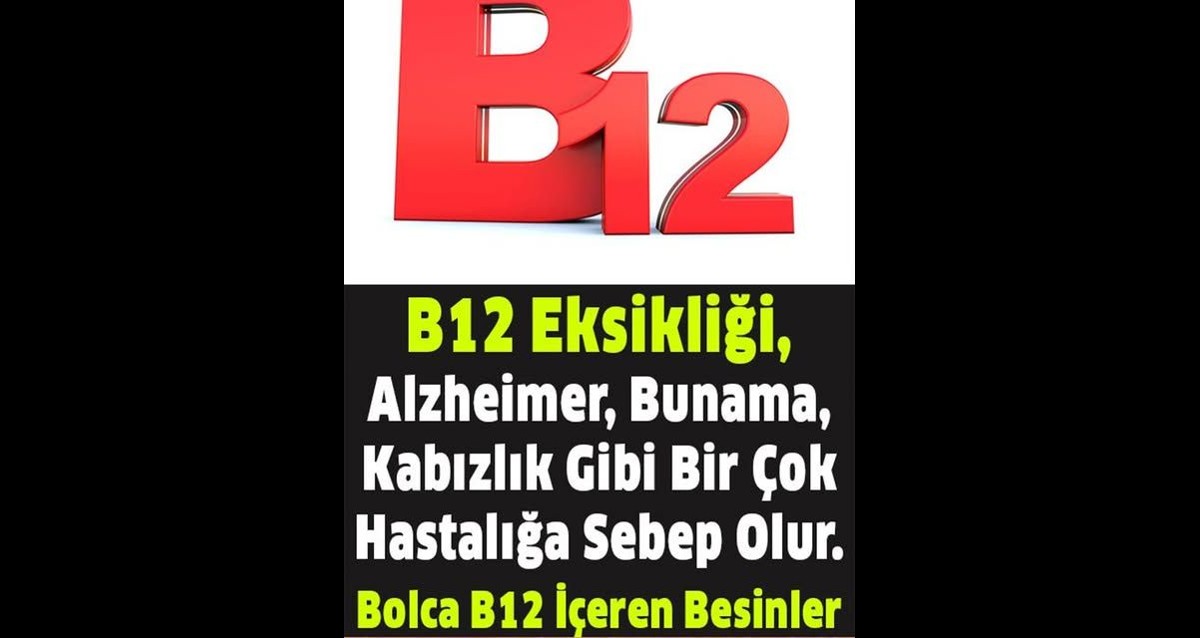 b 12 vitamini ne zaman alınmalı